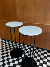 Załaduj obraz do przeglądarki galerii, Stolik barowy z marmurowym blatem