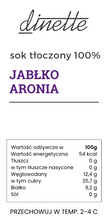 Załaduj obraz do przeglądarki galerii, Sok tłoczony jabłko - aronia

