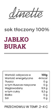 Załaduj obraz do przeglądarki galerii, Sok tłoczony jabłko - burak
